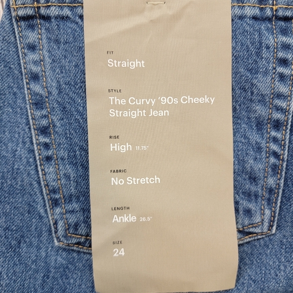 Everlane NWT The Curvy 90s Cheeky Straight Ankle Jeans - Picture 9 of 12
